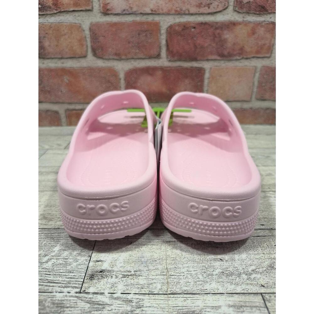 Crocs CL Cross Strap Shoes Womens Size 8 Light Pink Slip On Comfort Sandals NWT - Picture 6 of 9